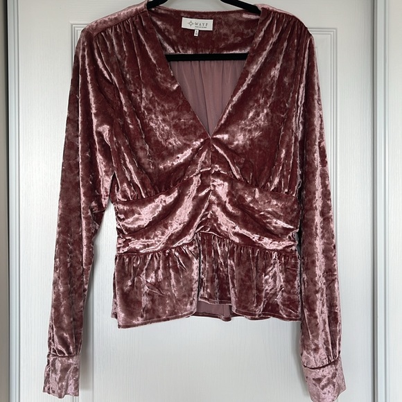 WAYF Velvet Blouse - Picture 4 of 8